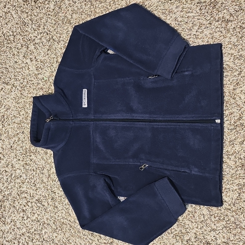 Columbia Boys Navy Fleece Jacket Size XS